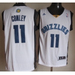 Memphis Grizzlies #11 Mike Conley Revolution 30 Swingman White Jersey