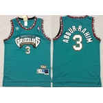 Memphis Grizzlies #3 Shareef Abdur-Rahim ABA Hardwood Classics Green Throwback Swingman Jersey