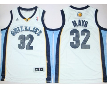 Memphis Grizzlies #32 O.J. Mayo Revolution 30 Swingman White Jersey