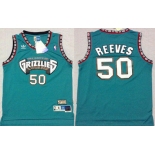 Memphis Grizzlies #50 Bryant Reeves ABA Hardwood Classics Green Throwback Swingman Jersey