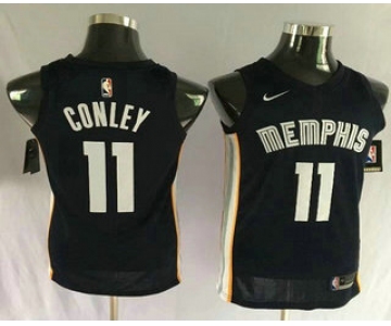Men's Memphis Grizzlies #11 Mike Conley New Navy Blue 2017-2018 Nike Swingman Stitched NBA Jersey