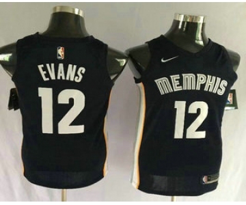 Men's Memphis Grizzlies #12 Tyreke Evans New Navy Blue 2017-2018 Nike Swingman Stitched NBA Jersey