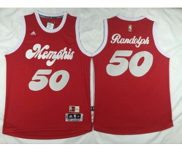Men's Memphis Grizzlies #50 Zach Randolph Revolution 30 Swingman 2015-16 Retro Red Jersey