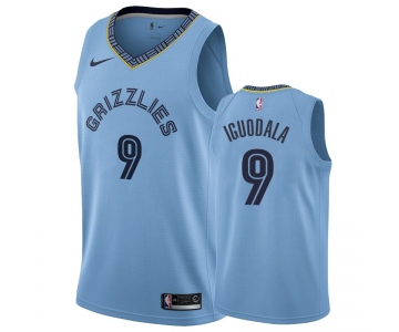 Nike Grizzlies #9 Andre Iguodala Blue Statement Edition Men's NBA Jersey