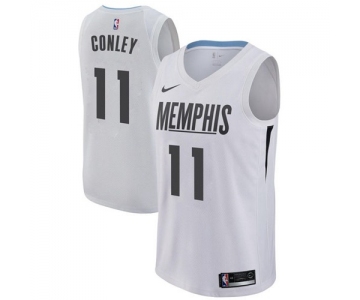 Nike Memphis Grizzlies #11 Mike Conley White NBA Swingman City Edition Jersey