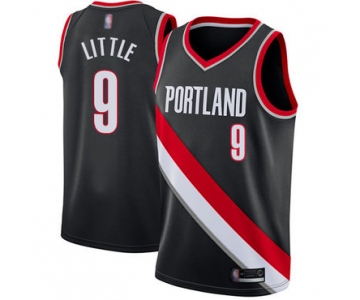 Blazers #9 Nassir Little Black Basketball Swingman Icon Edition Jersey