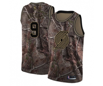 Blazers #9 Nassir Little Camo Basketball Swingman Realtree Collection Jersey