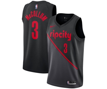 Nike NBA Portland Trail Blazers #3 CJ McCollum Jersey 2018-19 New Season City Edition Jersey
