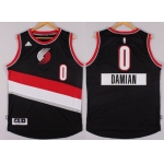 Portland Trail Blazers #0 Damian Lillard Revolution 30 Swingman 2014 Christmas Day Black Jersey