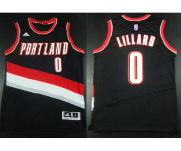 Portland Trail Blazers #0 Damian Lillard Revolution 30 Swingman 2014 New Black Jersey