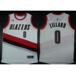 Portland Trail Blazers #0 Damian Lillard Revolution 30 Swingman 2014 New White Jersey