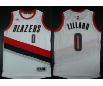 Portland Trail Blazers #0 Damian Lillard Revolution 30 Swingman 2014 New White Jersey