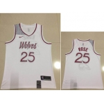 Men's Minnesota Timberwolves #25 Derrick Rose Nike White 2018-19 Swingman Earned Edition Jersey
