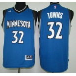 Men's Minnesota Timberwolves #32 Karl-Anthony Towns Revolution 30 Swingman 2015 Draft New Blue Jersey