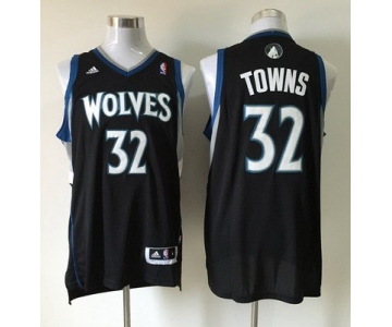Men's Minnesota Timberwolves #32 Karl-Anthony Towns Revolution 30 Swingman Black Jersey