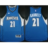 Minnesota Timberwolves #21 Kevin Garnett Revolution 30 Swingman 2014 New Blue Jersey