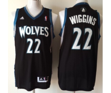 Minnesota Timberwolves #22 Andrew Wiggins Revolution 30 Swingman Black Jersey