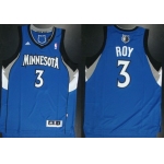 Minnesota Timberwolves #3 Brandon Roy Revolution 30 Swingman Blue Jersey