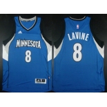 Minnesota Timberwolves #8 Zach LaVine Revolution 30 Swingman 2014 New Blue Jersey