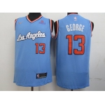 Clippers 13 Paul George Light Blue Nike Swingman Jersey