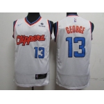 Clippers 13 Paul George White City Edition Nike Swingman Jersey