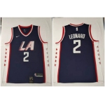 Clippers 2 Kawhi Leonard Black City Edition Nike Swingman Jersey