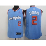 Clippers 2 Kawhi Leonard Light Blue Nike Swingman Jersey