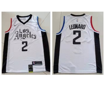 Clippers 2 Kawhi Leonard White City Edition Nike Swingman Jersey