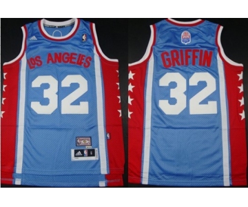 Los Angeles Clippers #32 Blake Griffin ABA Hardwood Classic Swingman Blue Jersey