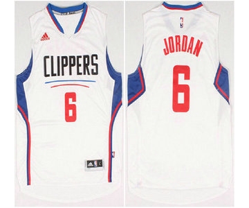 Los Angeles Clippers #6 DeAndre Jordan Revolution 30 Swingman 2015 New White Jersey