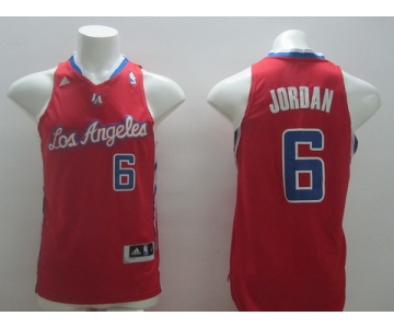 Los Angeles Clippers #6 DeAndre Jordan Revolution 30 Swingman Red Jersey