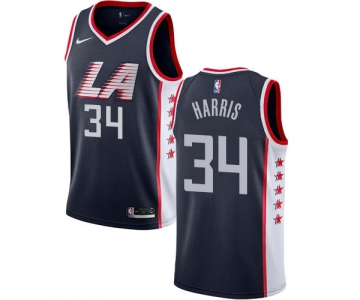Men's Clippers 34 Tobias Harris Navy 2018-19 City Edition Nike Swingman Jersey