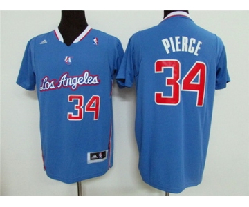 Men's Los Angeles Clippers #34 Paul Pierce Revolution 30 Swingman Light Blue Short-Sleeved Jersey