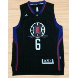 Men's Los Angeles Clippers #6 DeAndre Jordan Revolution 30 Swingman 2015-16 Black Jersey