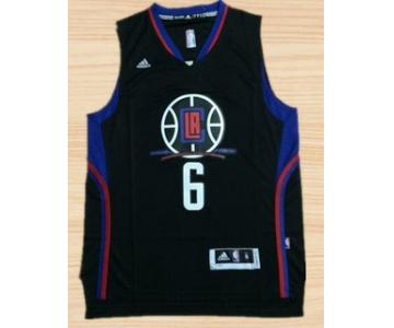 Men's Los Angeles Clippers #6 DeAndre Jordan Revolution 30 Swingman 2015-16 Black Jersey