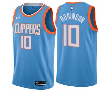 Nike Clippers #10 Jerome Robinson Blue NBA Swingman City Edition Jersey