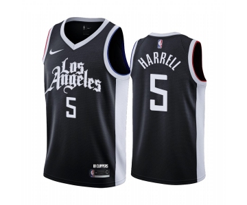 Nike Clippers #5 Montrezl Harrell Black NBA Swingman 2020-21 City Edition Jersey