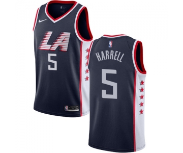 Nike Clippers #5 Montrezl Harrell Navy NBA Swingman City Edition 2018-19 Jersey