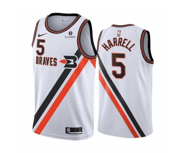 Nike Clippers #5 Montrezl Harrell White 2019-20 Classic Edition Stitched NBA Jersey