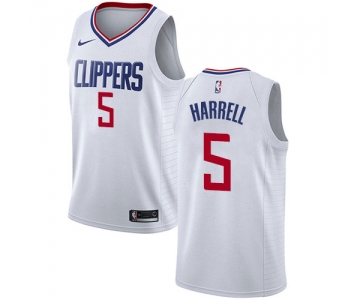 Nike Clippers #5 Montrezl Harrell White NBA Swingman Association Edition Jersey