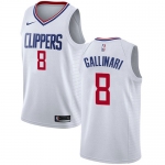Nike Clippers #8 Danilo Gallinari White NBA Swingman Association Edition Jersey
