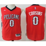 Men's New Orleans Pelicans #0 DeMarcus Cousins Red Stitched NBA Revolution 30 Swingman Jersey