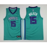 Men's New Orleans Pelicans #15 Kemba Walker Green 2017-2018 Jordan Swingman Stitched NBA Jersey