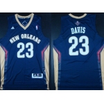 New Orleans Pelicans #23 Anthony Davis Revolution 30 Swingman Navy Blue Jersey