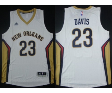 New Orleans Pelicans #23 Anthony Davis Revolution 30 Swingman White Jersey