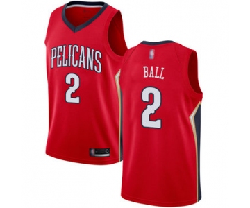 Pelicans #2 Lonzo Ball Red Basketball Swingman Statement Edition Jersey