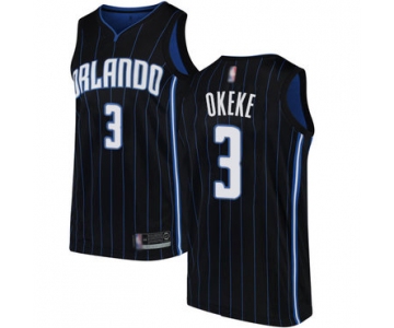 Magic #3 Chuma Okeke Black Basketball Swingman Statement Edition Jersey