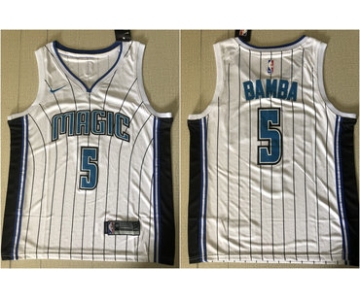 Magic 5 Mohamed Bamba White Nike Swingman Jersey