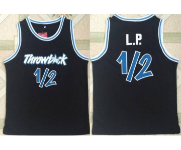 Men's Orlando Magic #1 Penny Hardaway Nickname L.P. Black Swingman Stitched NBA Basketball Jersey