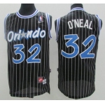 Men's Orlando Magic #32 Shaquille O'neal Black Stitched NBA Nike Swingman Jersey